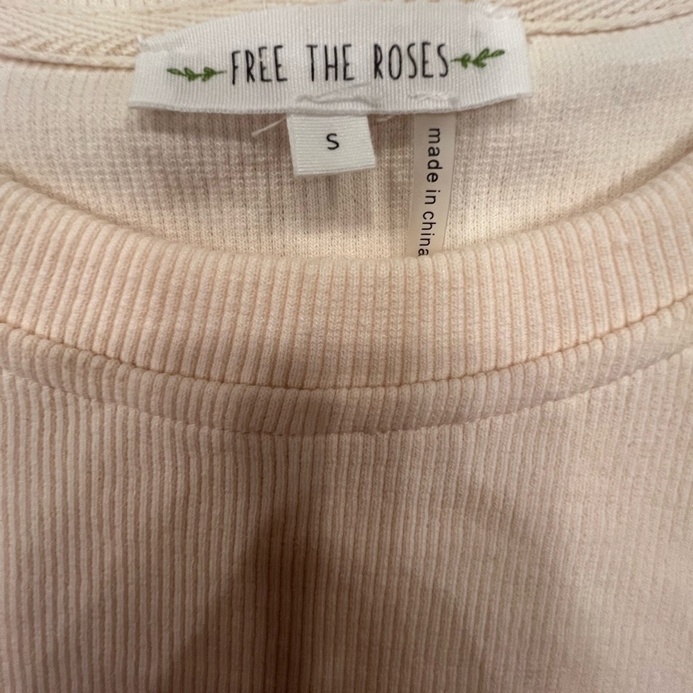 Free the Roses Ivory Ruffle Sleeve Tank Top - Picture 6 of 7